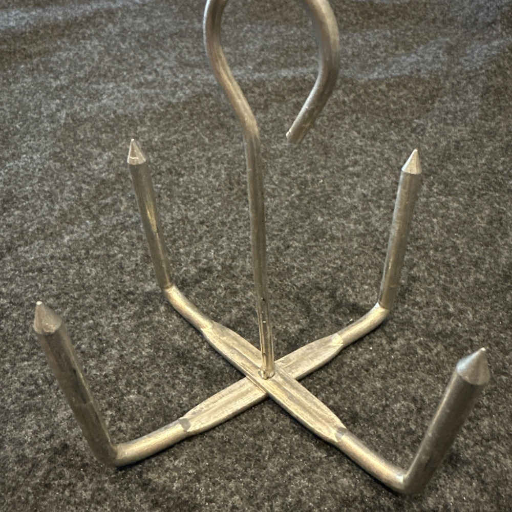 4 Prong Baking Potato Aluminum Rack Holder Vintage